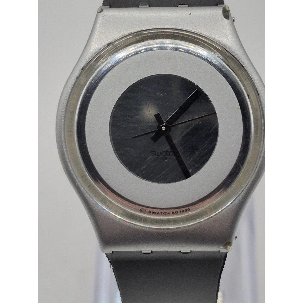 Vintage Swatch Swiss Made Silicone Back-Up GM140 Watch Wristwatch 1990